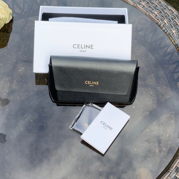 CELINE GLITTER FRAME NUETRAL SUNGLASSES, CASE, CLEANING CLOTH & CARE BOOKLET NWT - Picture 10 of 12